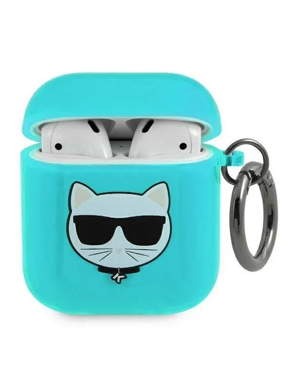 Karl Lagerfeld Choupette Case for AirPods 1/2 - Blue