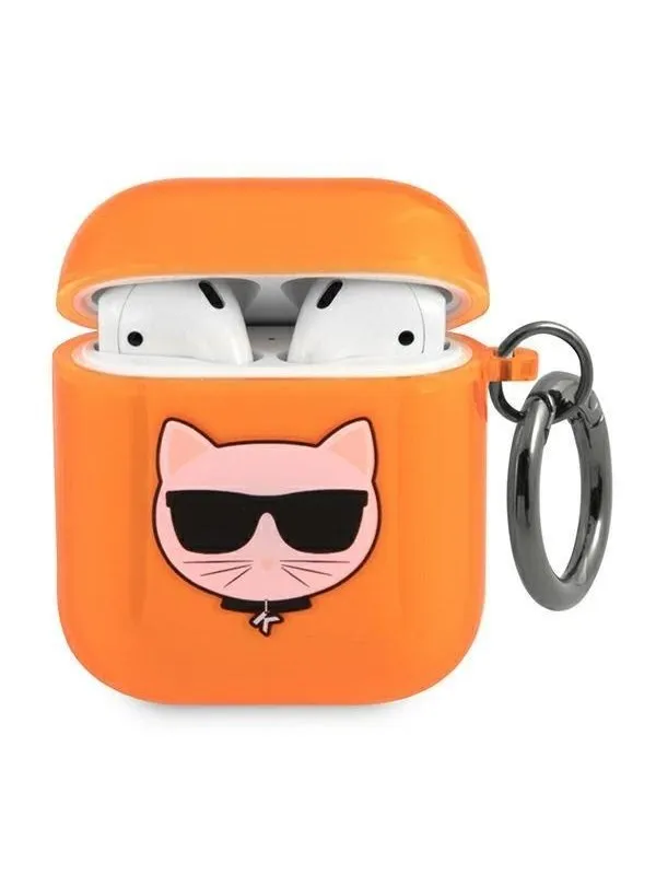 Karl Lagerfeld Choupette case for AirPods 1/2 - orange