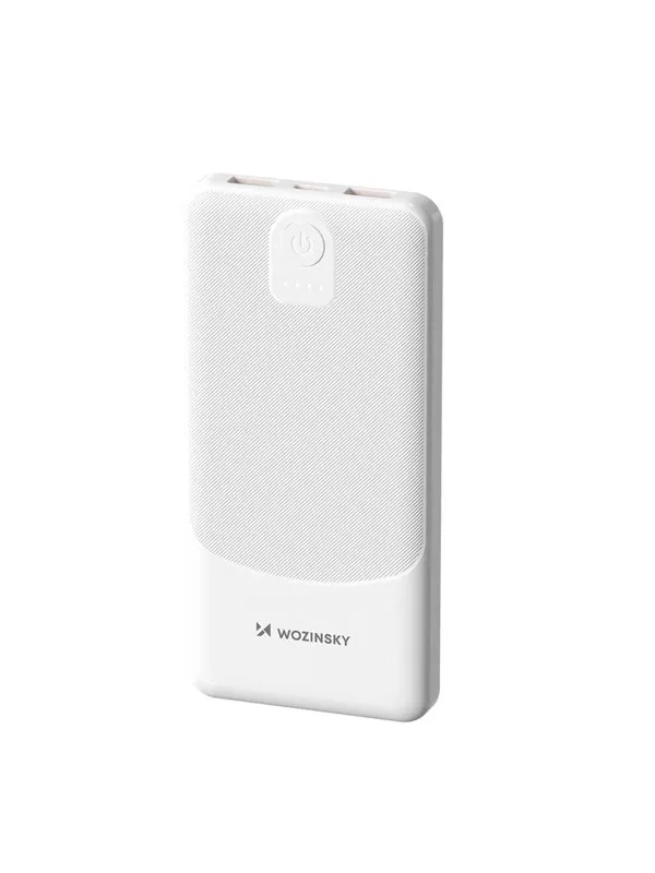 Wozinsky Powerbank  Wpower WPBBK-3 10000 mAh 10W 2x USB-A 2A - hvit