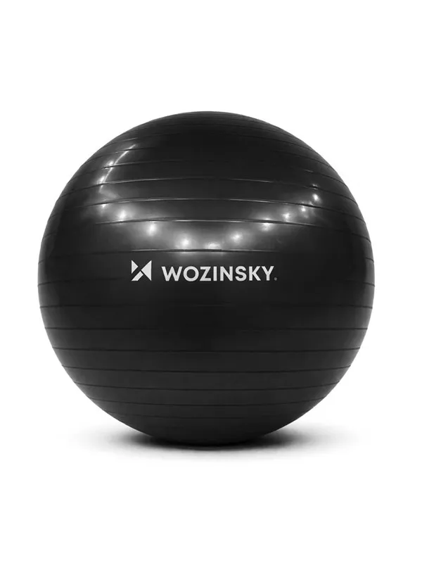 Wozinsky WGB65BB gymnastikk treningsball 65 cm - svart