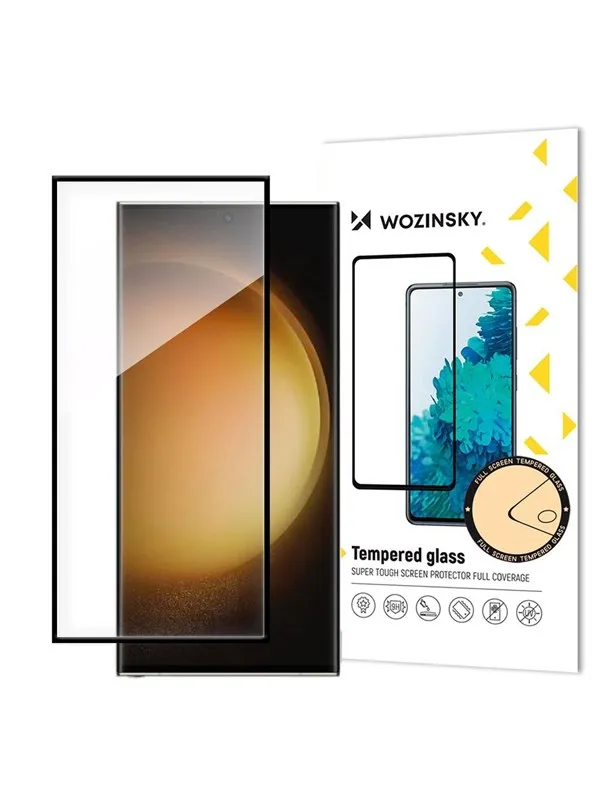 Wozinsky Full Glue herdet glass for Samsung Galaxy S24 Ultra med svart ramme