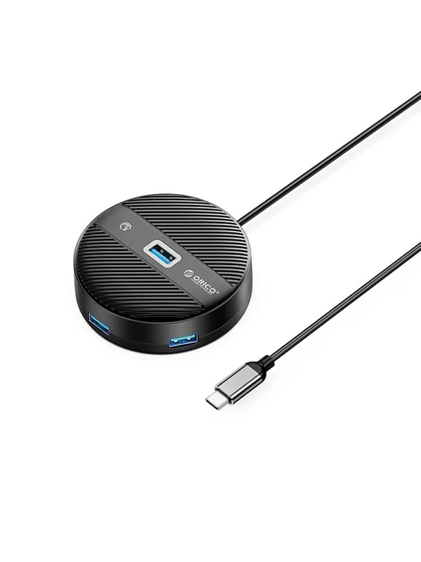 ORICO YS1-C2 4-port USB hub 1x USB-A 3.0 3x USB-A 2.0 0.3 m - black USB-hub - USB 3.0 - 4 porter - Svart