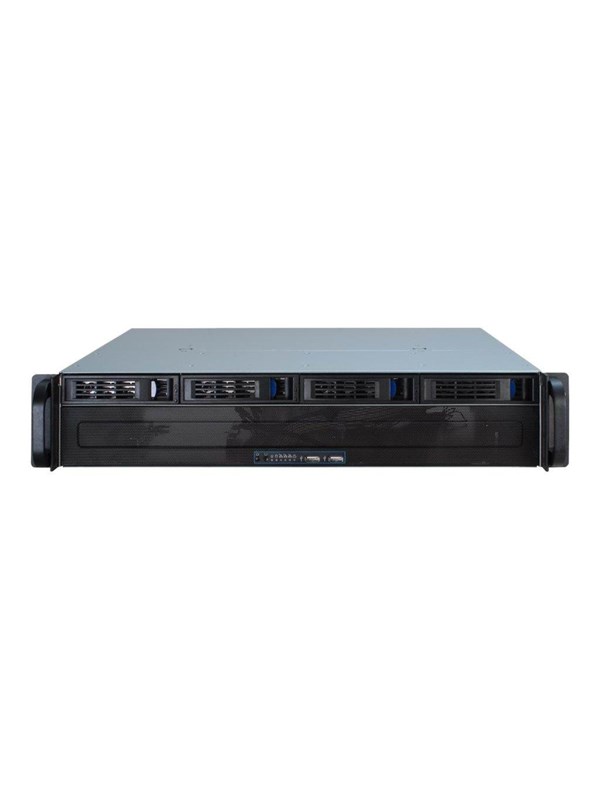 Inter-Tech IPC 2U-2404S - Kabinett - Server (Rack) - Svart