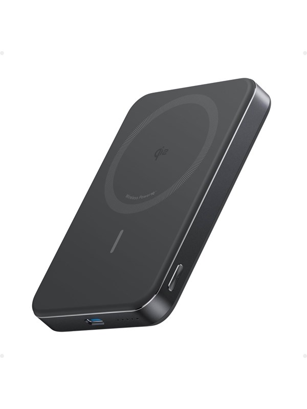 Anker MagGo Powerbank (10K Slim) - Svart Nødlader - Svart - 10000 mAh