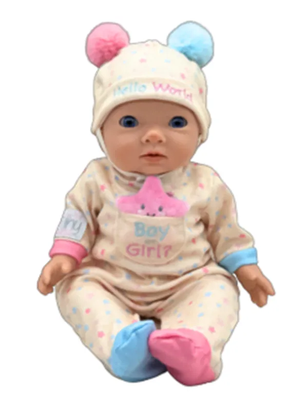 Tiny Treasures My First  Gender Reveal Doll