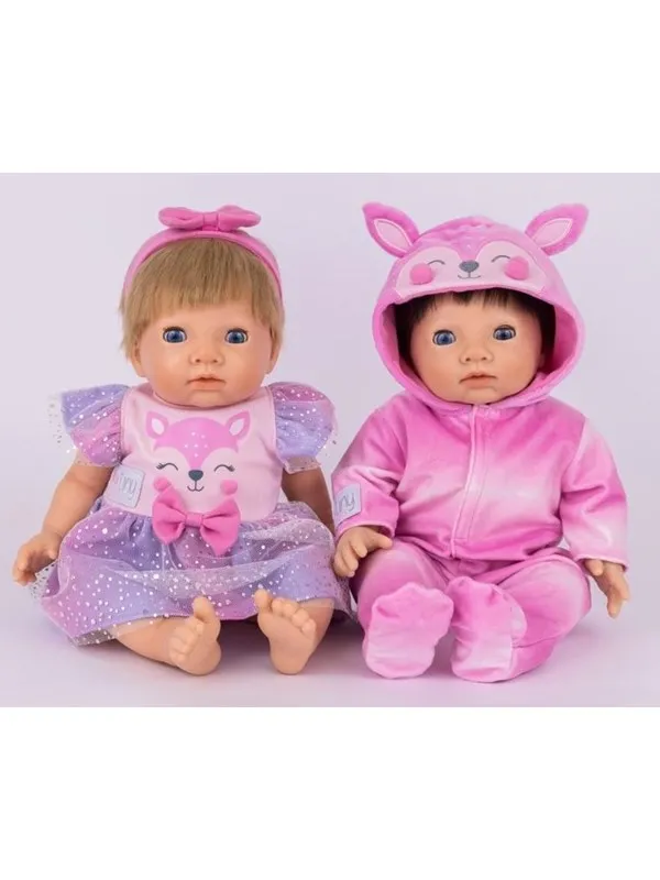 Tiny Treasures Fawn Twin Pack Outfits