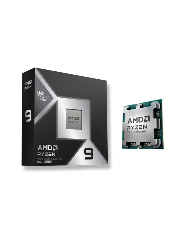 AMD Ryzen 9 9950X3D2 Dual Edition Prosessor/CPU - 16 kjerner - 4.3 GHz - AMD AM5 - AMD Boks (uten kjøler)