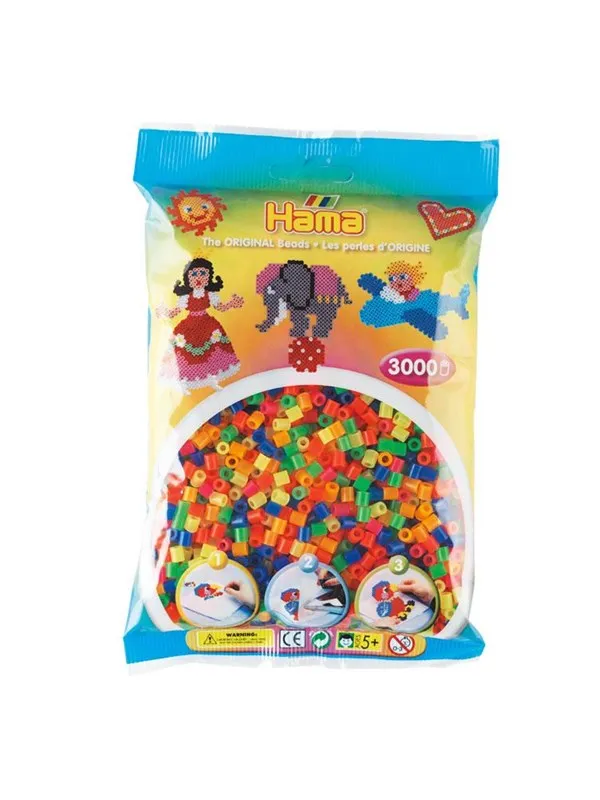 Hama Beads mix-Neon 3000 pcs