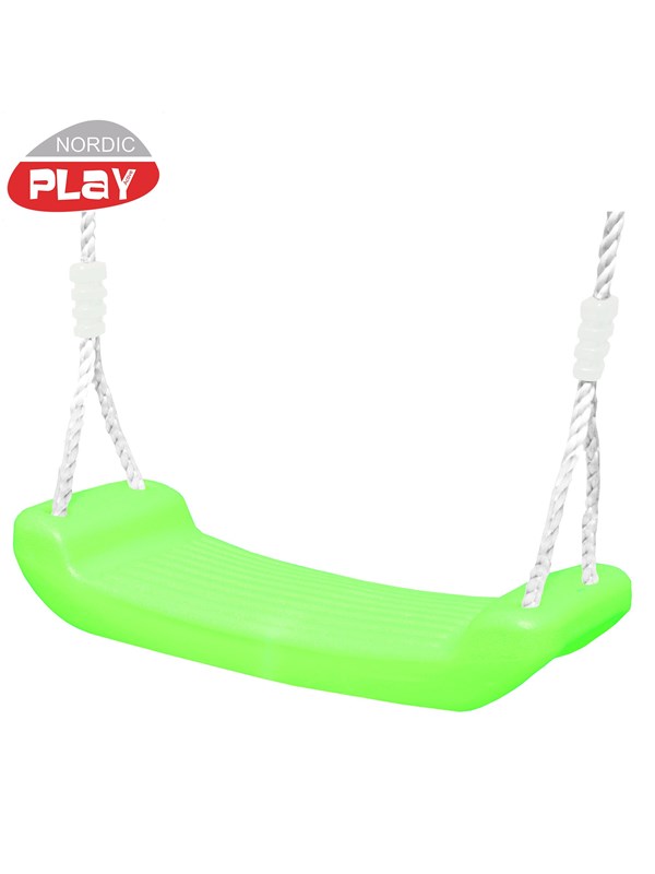 Nordic Play Swing seat w/ rope lime