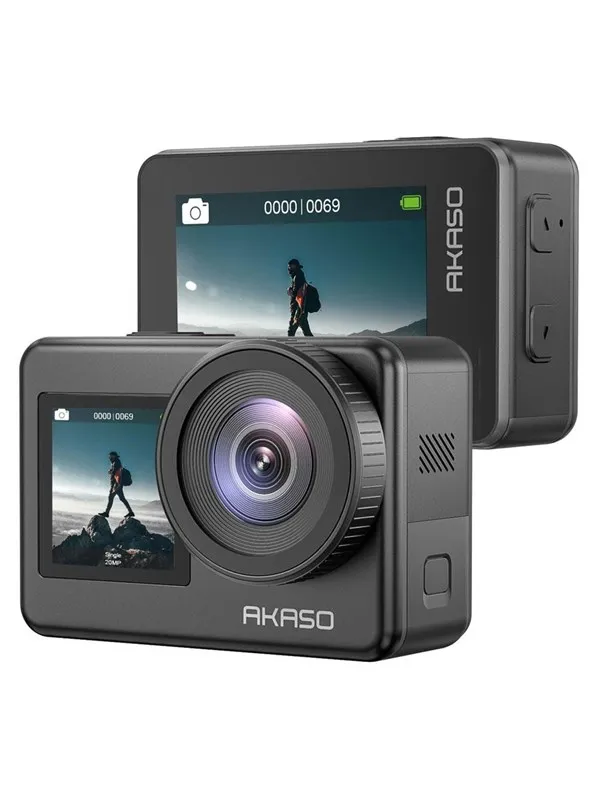AKASO Brave 7 dual screen 4K/30fps actionkamera, IPX8 vanntett