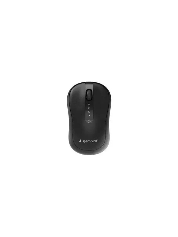 Gembird Dual-mode 4-button wireless mouse - Mus - Optisk - 4 - Svart