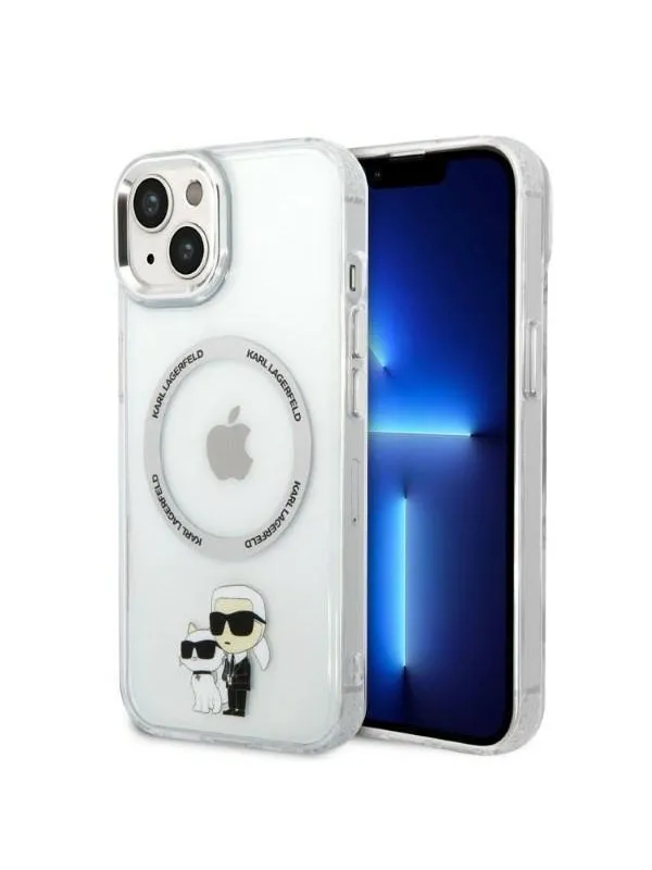 Karl Lagerfeld KLHMP14MHNKCIT iPhone 14 Plus 6.7" hardcase transparent Iconic Karl&Choupette Magsafe