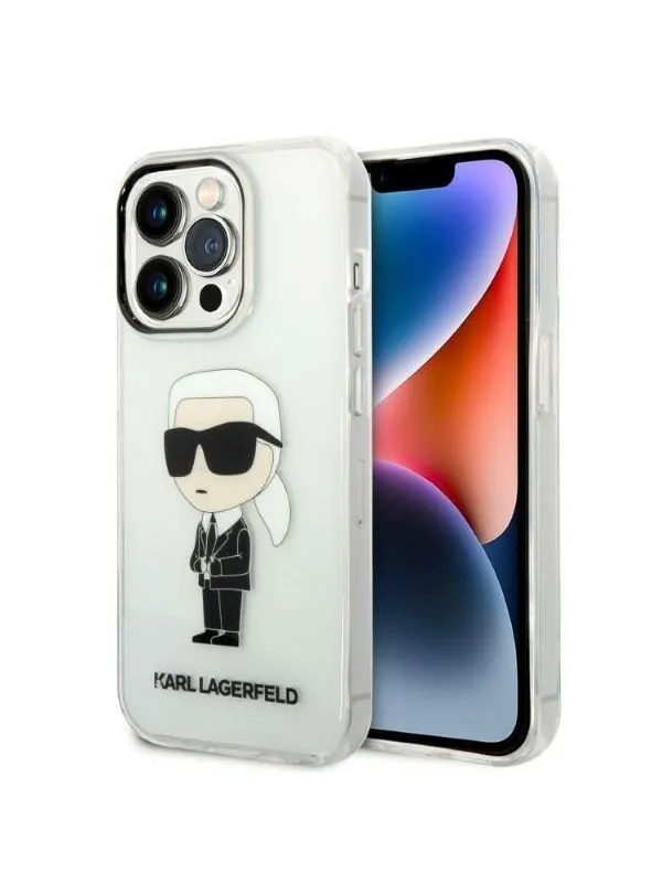 Karl Lagerfeld Ikonik Karl case for iPhone 14 Pro Max - transparent