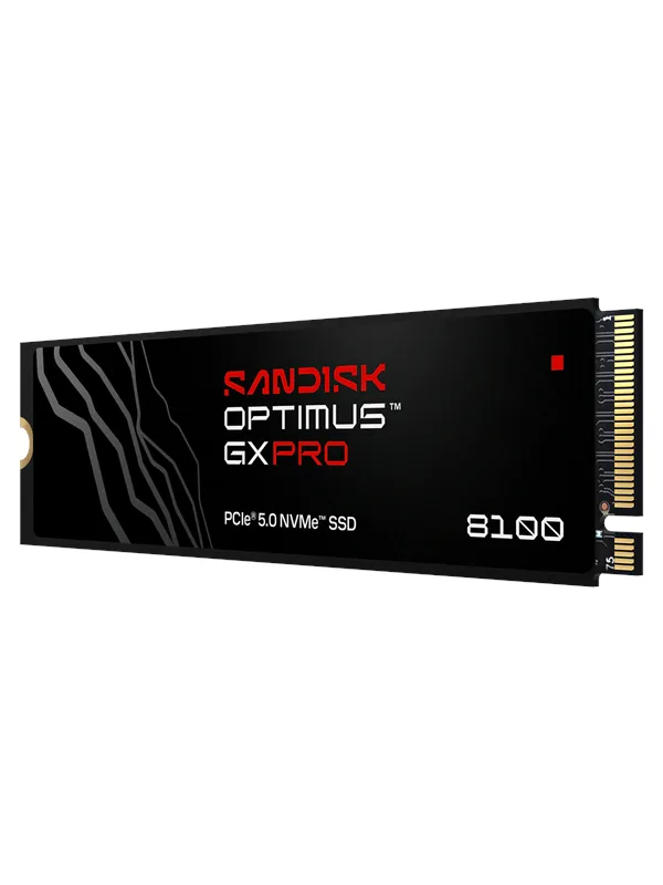 SANDISK Optimus GX PRO 8100 SSD - 8TB - M.2 2280 - PCIe 5.0 - Uten varmespreder