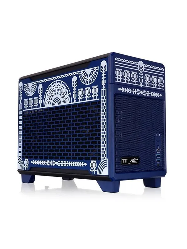 Thermaltake TR100 Koralie Edition Cobalt Blue - Kabinett - Minitower - Blå