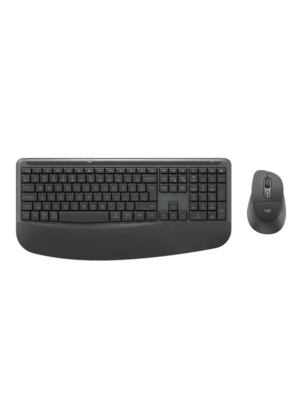 Logitech Signature Comfort Plus Combo MK880 (Graphite) - Tastatur & Mussett - Engelsk (USA) - Grå