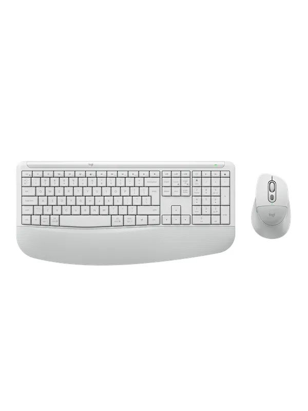 Logitech Signature Comfort Plus Combo MK880 (Off-White) - Tastatur & Mussett - Engelsk (USA) - Hvit