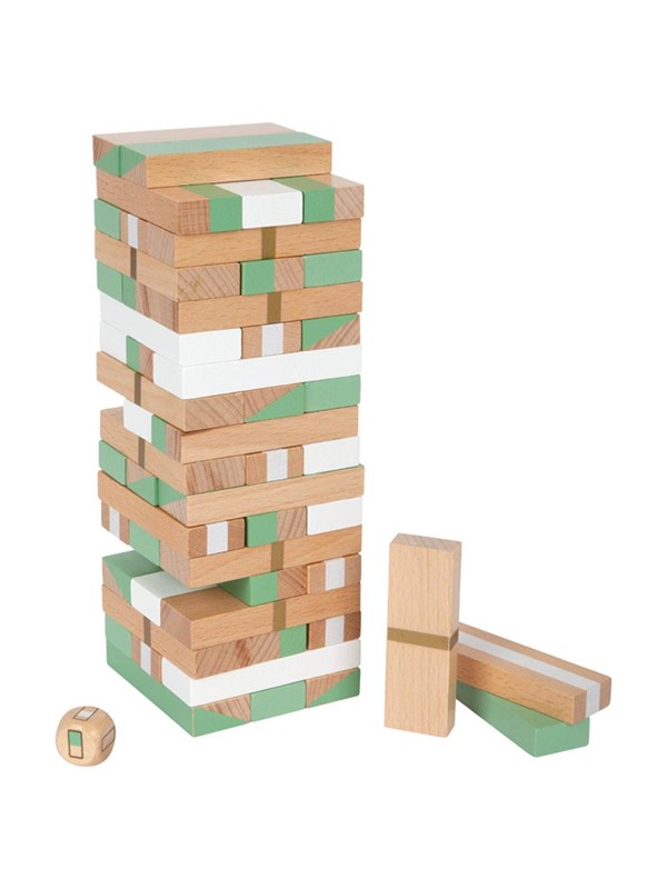 Small Foot - Wooden Wobble Tower Game Gold Edition
