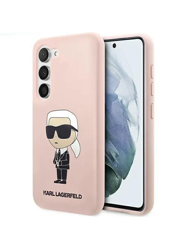 Karl Lagerfeld KLHCS23SSNIKBCP S23 S911 hardcase pink/pink Silicone Ikonik