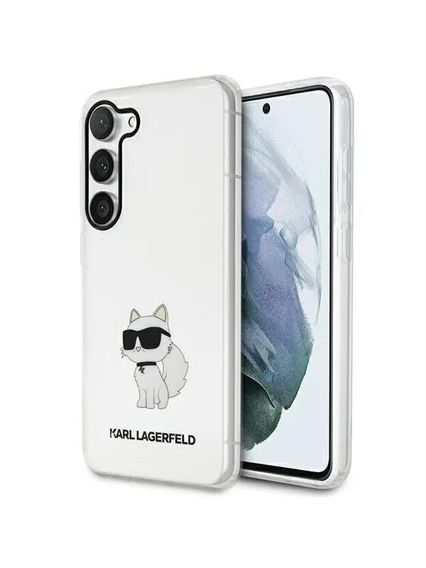 Karl Lagerfeld KLHCS23SHNCHTCT S23 S911 transparent hardcase Ikonik Choupette
