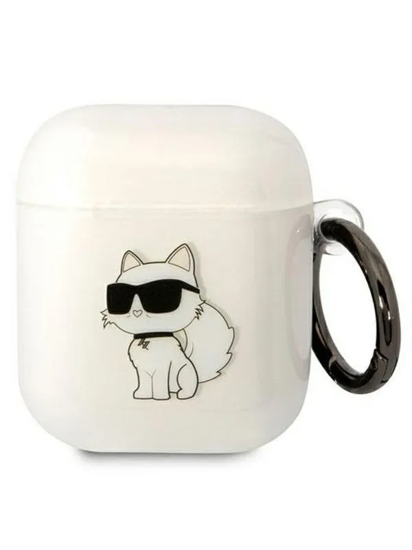 Karl Lagerfeld KLA2HNCHTCT Airpods 1/2 cover transparent Ikonik Choupette