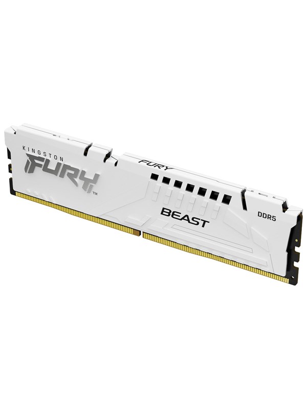Kingston FURY Beast DDR5-6000 - 16GB - CL30 - Single Channel (1 pcs) - AMD EXPO & Intel XMP - Hvit