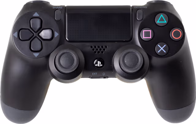 Sony PlayStation 4 DualShock trådløs kontroller (sort, fornyet)