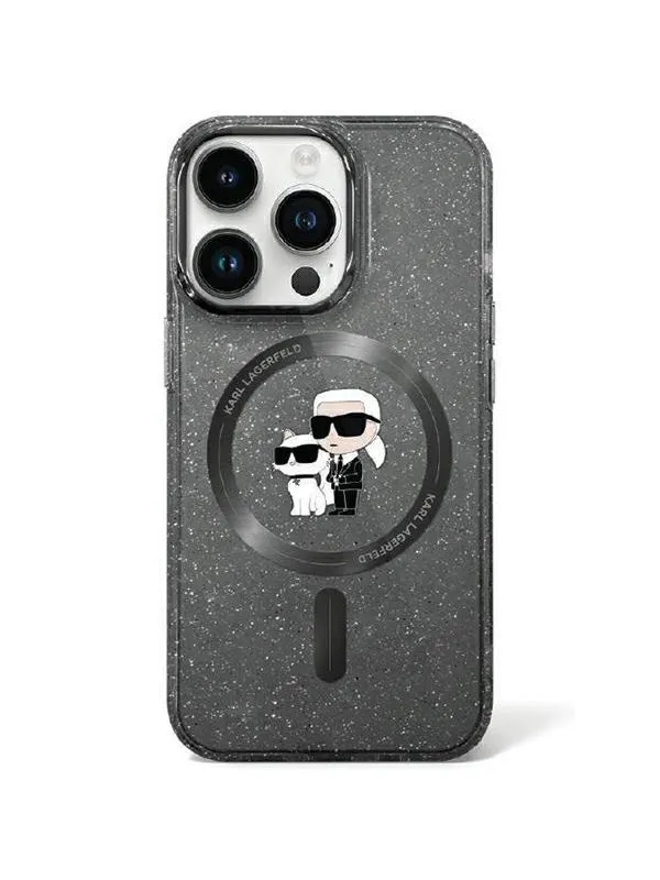 Karl Lagerfeld KLHMN61HGKCNOK iPhone 11 / Xr 6.1" black/black hardcase Karl&Choupette Glitter MagSafe