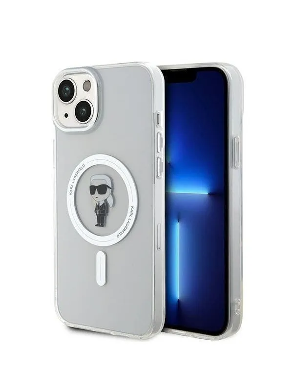 Karl Lagerfeld IML Ikonik MagSafe case for iPhone 15 Plus - transparent