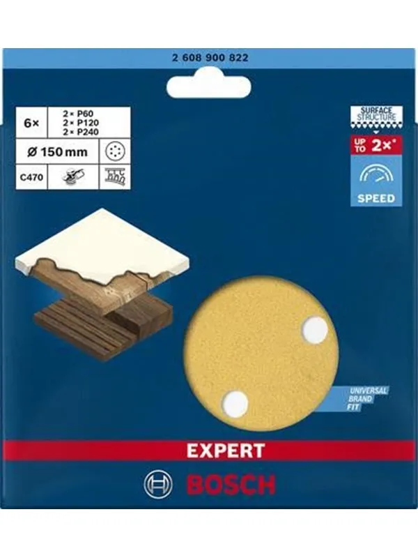 Bosch C470 Sanding Discs 6pcs