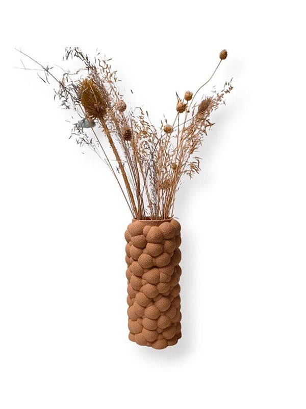 Simiu PUFFRA - Vase - 20cm - Beige