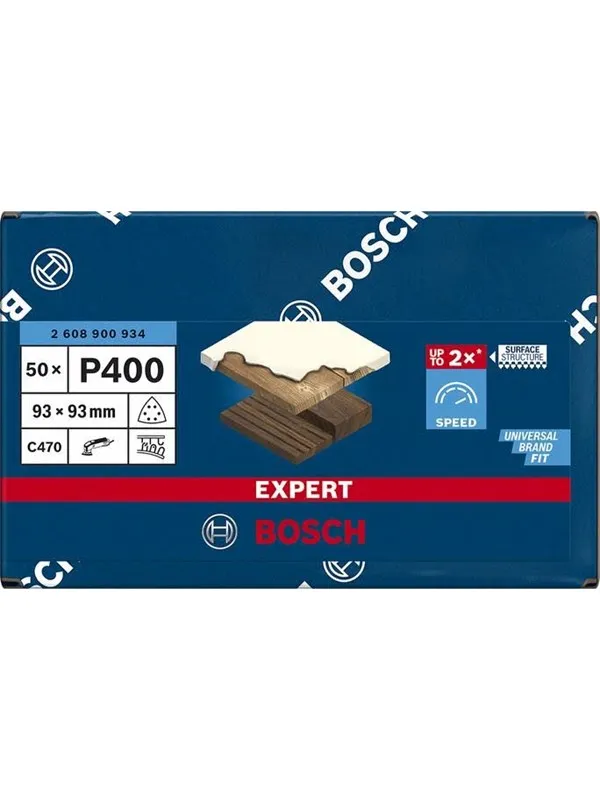 Bosch Expert C470 Delta sanding sheets P400 50pcs