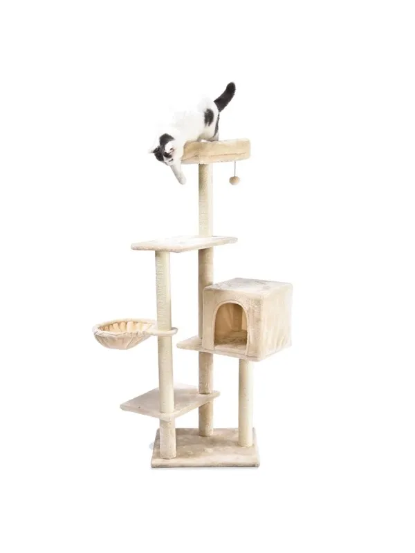 ARQUIVET Cat Scratcher with Bed extraíble SNOW 49 x 40 x 14