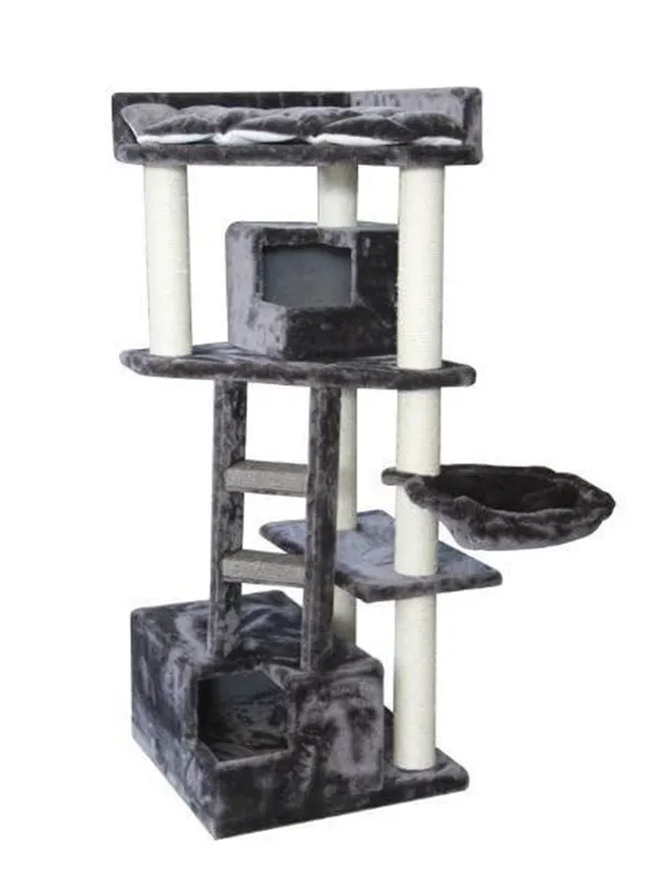 NAYECO Cat Scratcher OLIMPO Grey 55 x 55 x 138 cm