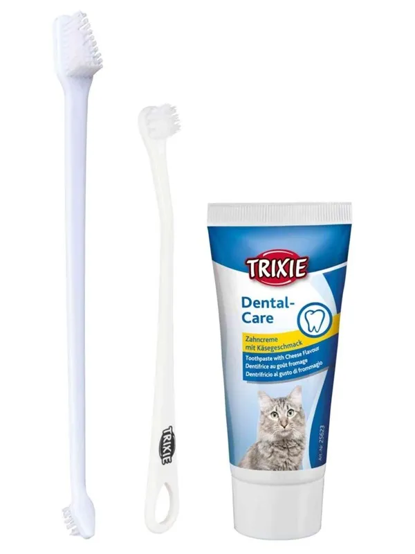 Trixie Tannpleiesett for katter 50g