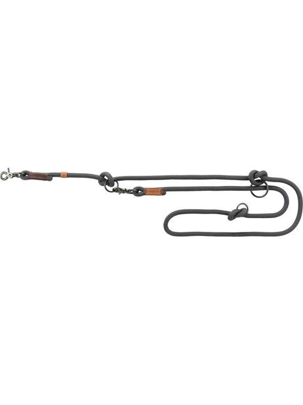 Trixie BE NORDIC Adjustable Leash Grey/Brown L-XL 13mm 2M