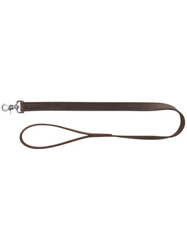 Trixie Rustic fatleather leash M-L: 1.00 m/20 mm dark brown