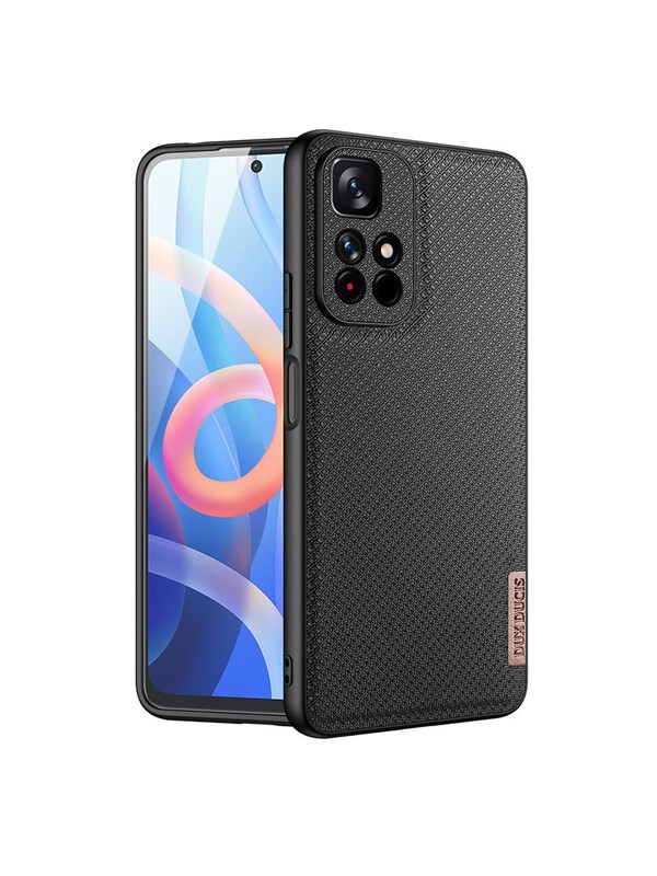 Dux Ducis Fino Case Cover Covered with Nylon Material Poco M4 Pro 5G Black
