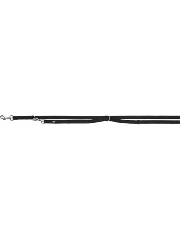 Trixie Premium adjustable leash double-layered L-XL: 2.00 m/25 mm black