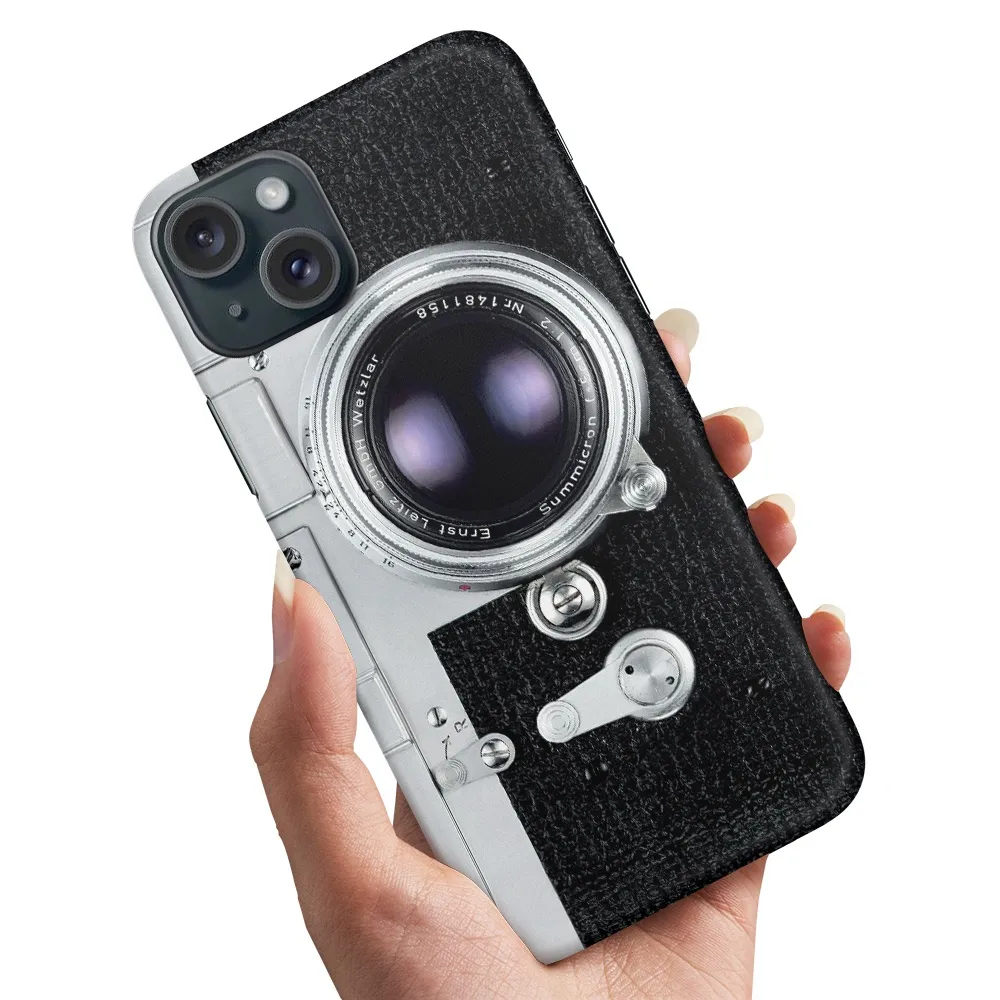 Deksel / Mobildeksel til iPhone 15 - Retro Kamera