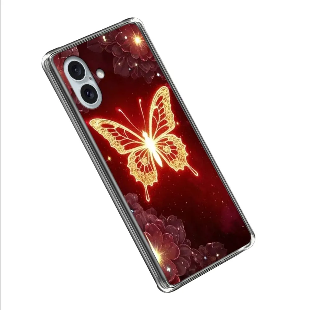 Vibe iPhone 16 Plus deksel - Gylden Sommerfugl