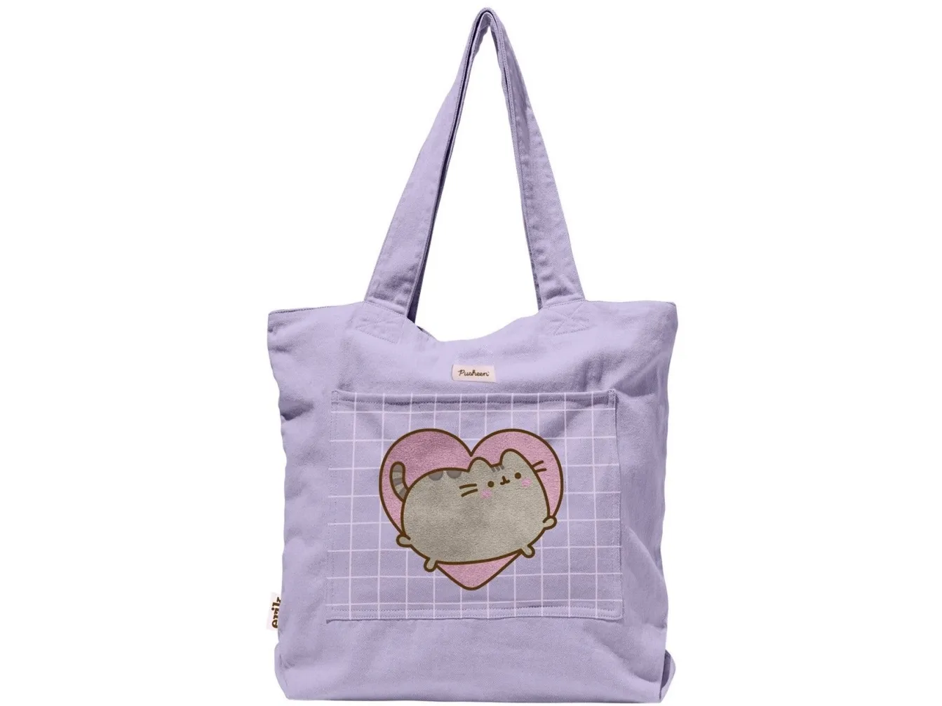 Pusheen bomullsveske på skulder fra Moments-kolleksjonen (37 x 41 cm)