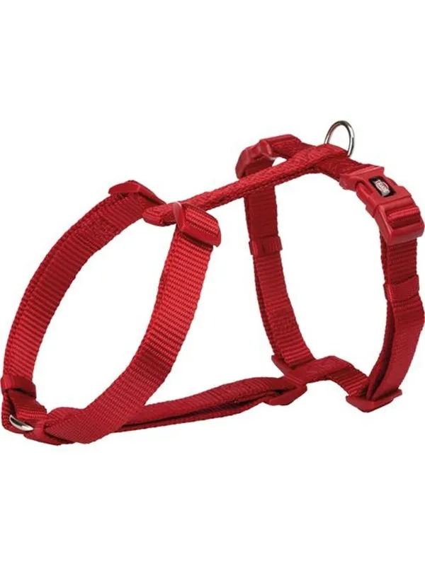 Trixie Premium H-harness L-XL: 75-120 cm/25 mm red
