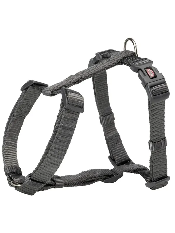 Trixie Premium H-harness S-M: 42-60 cm/15 mm graphite