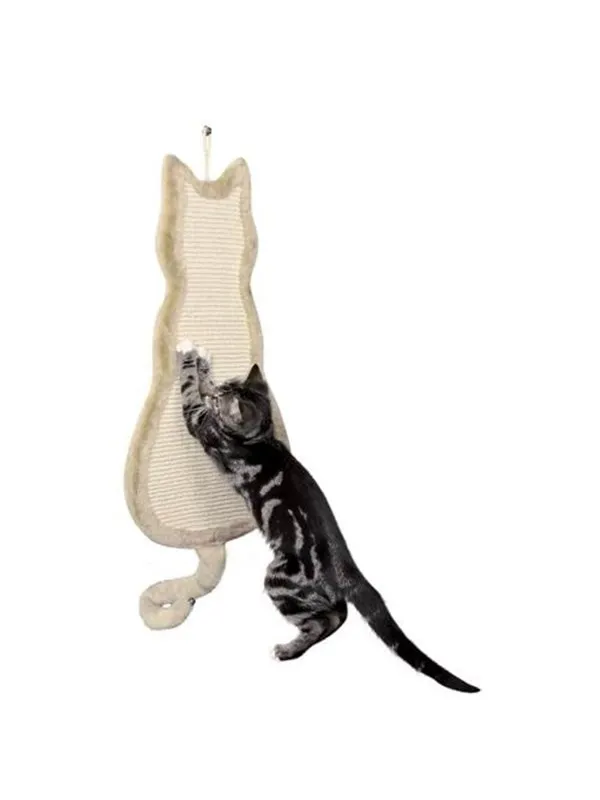 Trixie Scratching board cat sisal rug/plush catnip 35 × 69 cm beige