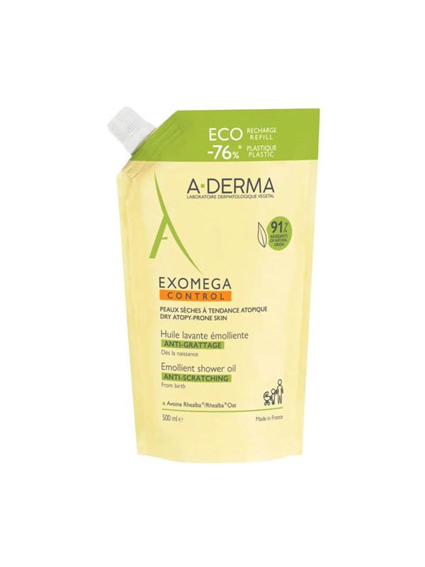 A-Derma Control Emollient Cleansing Oil Anti-Scratching Refill 500ml
