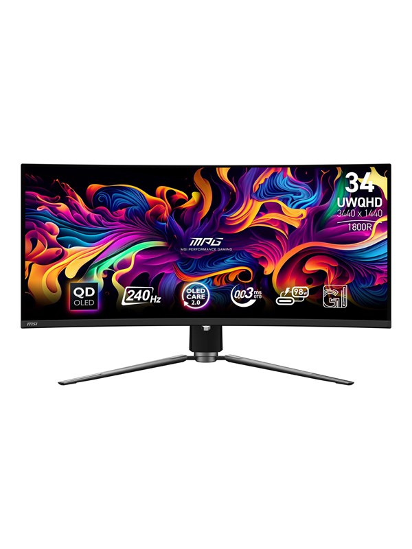 34" MSI MPG 341CQPX QD-OLED - OLED monitor - curved - 34.18" - HDR
