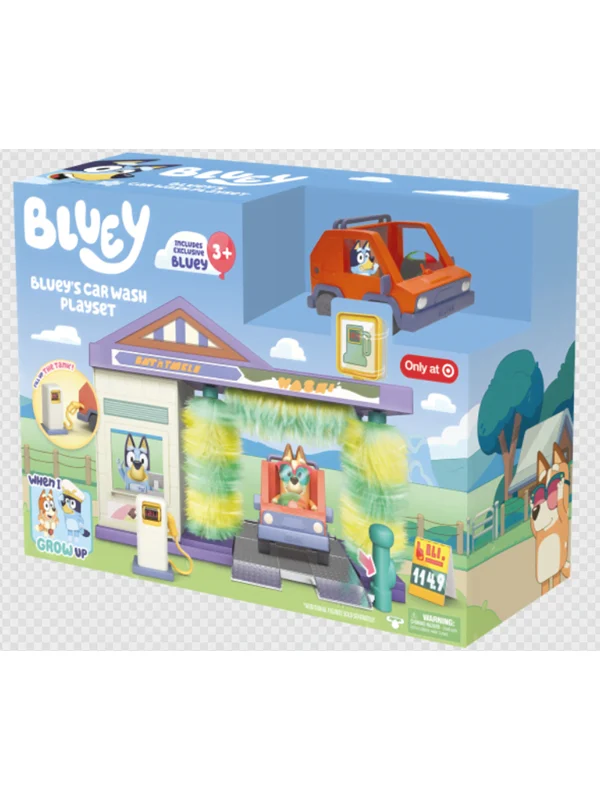 Bluey Car Wash Playset