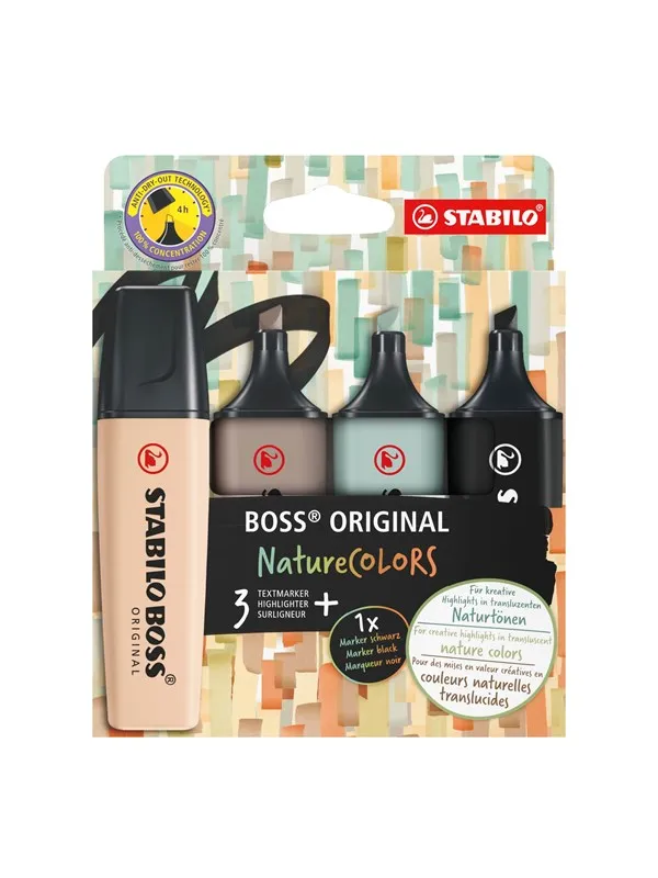 STABILO -  BOSS ORIGINAL - Highlighter - Set of 4