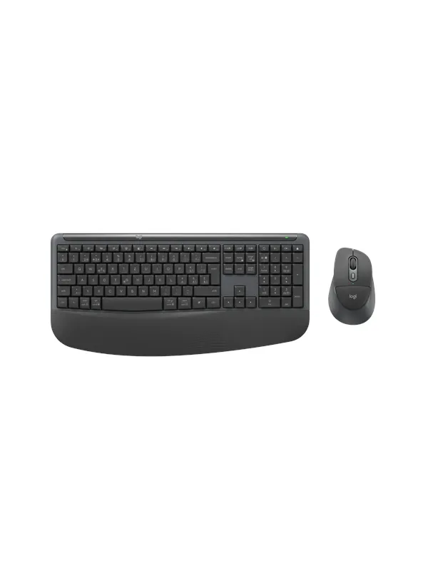 Logitech Signature Comfort Plus Combo MK880 for Business (Graphite) - Tastatur & Mussett - Sveitsisk - Grå